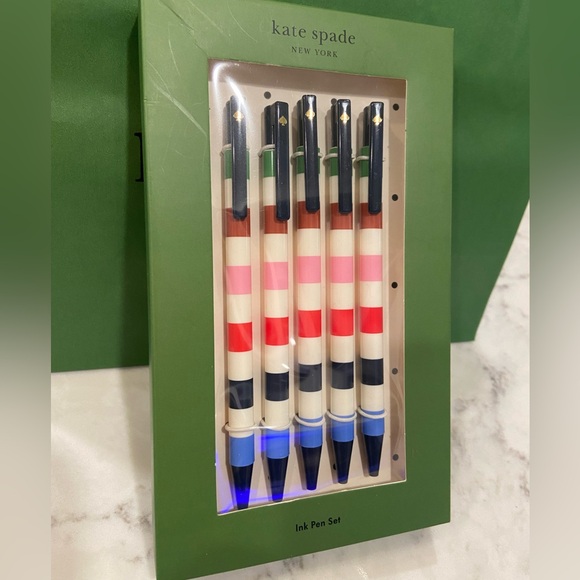 NWT! ♠️ Kate Spade 5-pen set. New, unopened packaging - Picture 7 of 10